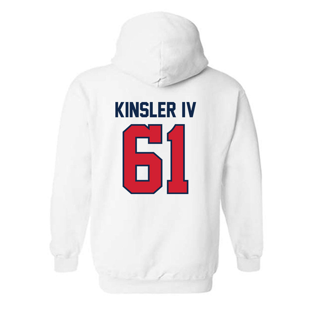 Ole Miss - NCAA Football : Tommy Kinsler IV - Replica Shersey Hooded Sweatshirt-1