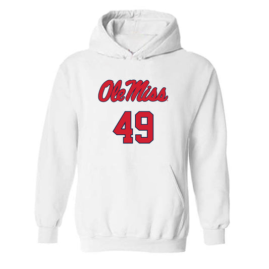 Ole Miss - NCAA Football : Sean Judge - Replica Shersey Hooded Sweatshirt-0