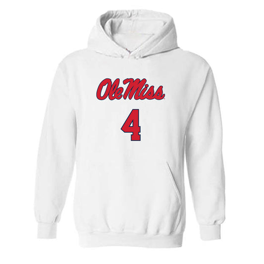 Ole Miss - NCAA Baseball : Leo Odom - Replica Shersey Hooded Sweatshirt-0