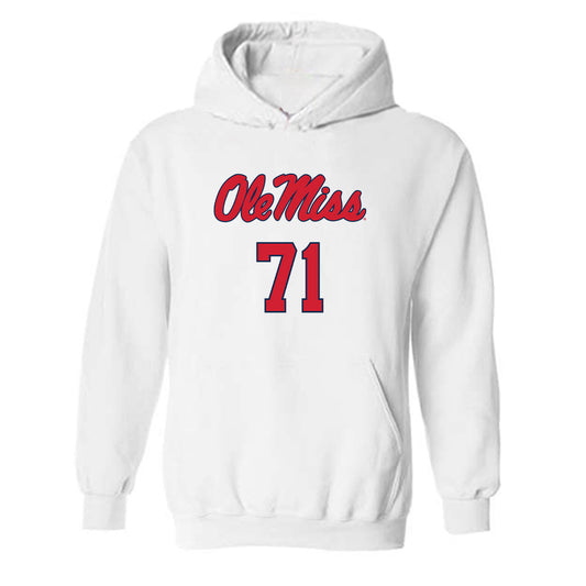 Ole Miss - NCAA Football : Emanuel Faulkner - Replica Shersey Hooded Sweatshirt-0