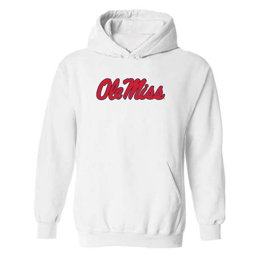 Ole Miss - NCAA Baseball : Blake Fields - Replica Shersey Hooded Sweatshirt-0