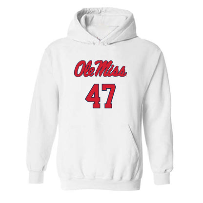 Ole Miss - NCAA Football : Anthony Aguirre - Replica Shersey Hooded Sweatshirt-0