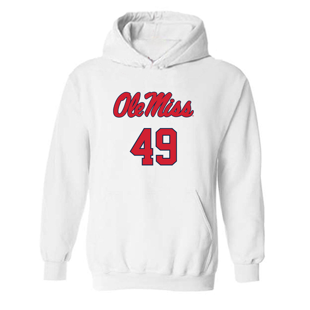 Ole Miss - NCAA Football : Tah'J Butler - Replica Shersey Hooded Sweatshirt-0