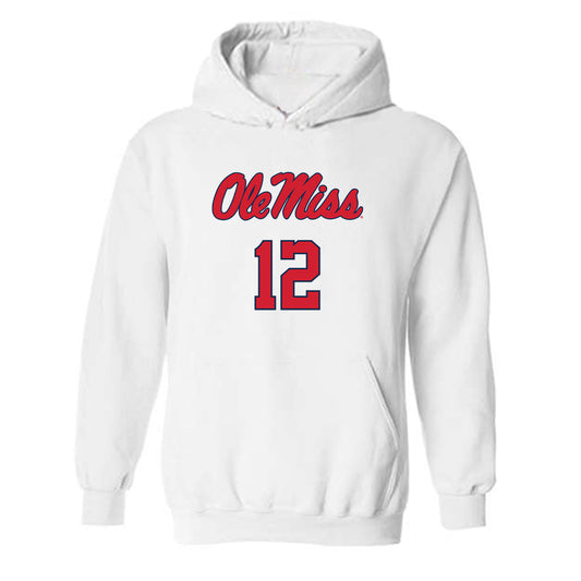 Ole Miss - NCAA Baseball : Dominic Decker - Replica Shersey Hooded Sweatshirt-0