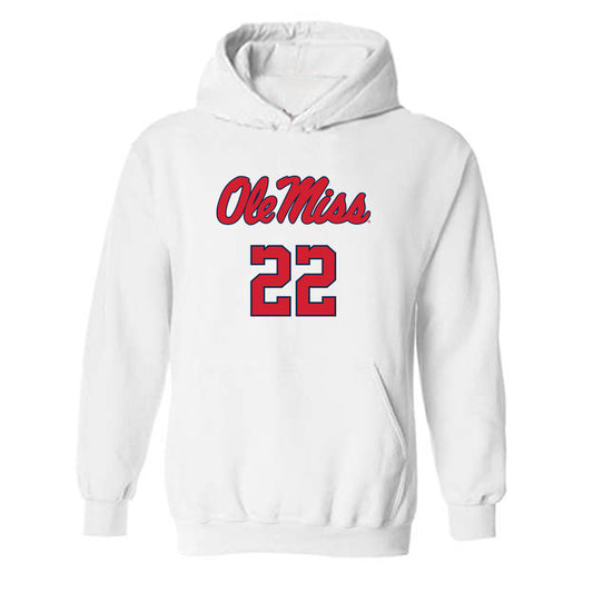 Ole Miss - NCAA Women's Basketball : Doneelah Washington - Replica Shersey Hooded Sweatshirt-0