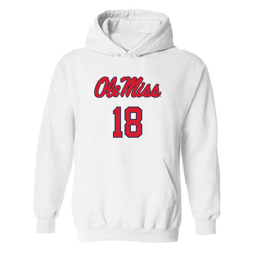 Ole Miss - NCAA Women's Soccer : Isabella Pontieri - Replica Shersey Hooded Sweatshirt-0