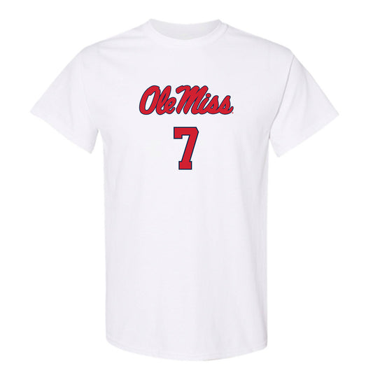 Ole Miss - NCAA Baseball : Topher Jones - Replica Shersey T-Shirt-0
