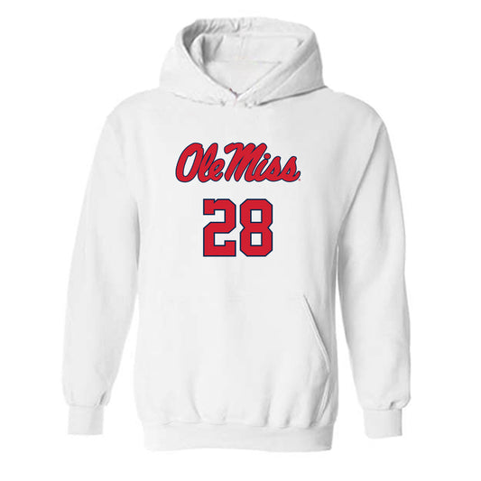 Ole Miss - NCAA Football : Joshua Dye - Replica Shersey Hooded Sweatshirt-0