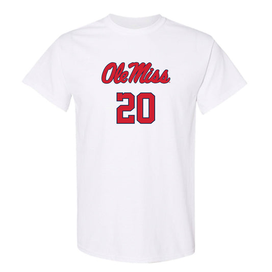 Ole Miss - NCAA Baseball : Collin Reuter - Replica Shersey T-Shirt-0