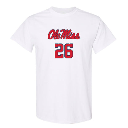 Ole Miss - NCAA Baseball : Hunter Elliott - Replica Shersey T-Shirt-0
