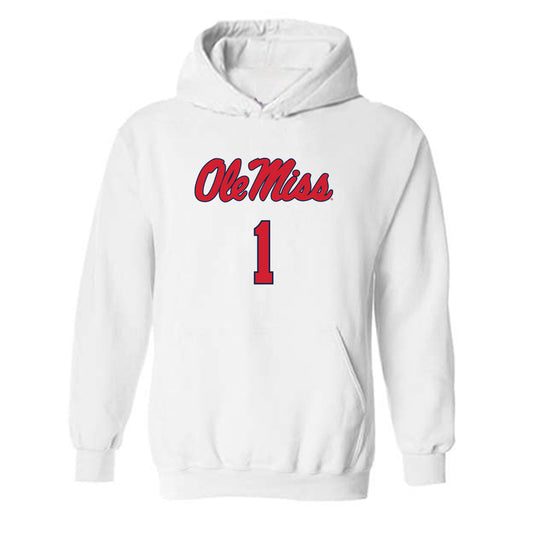 Ole Miss - NCAA Women's Soccer : Taylor Prigge - Replica Shersey Hooded Sweatshirt-0