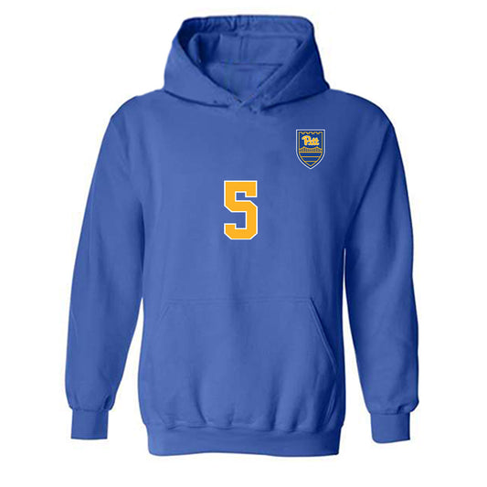 Pittsburgh - NCAA Women's Soccer : Maci Tew - Replica Shersey Hooded Sweatshirt-0