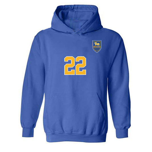 Pittsburgh - NCAA Women's Soccer : Savannah Johnson - Replica Shersey Hooded Sweatshirt-0