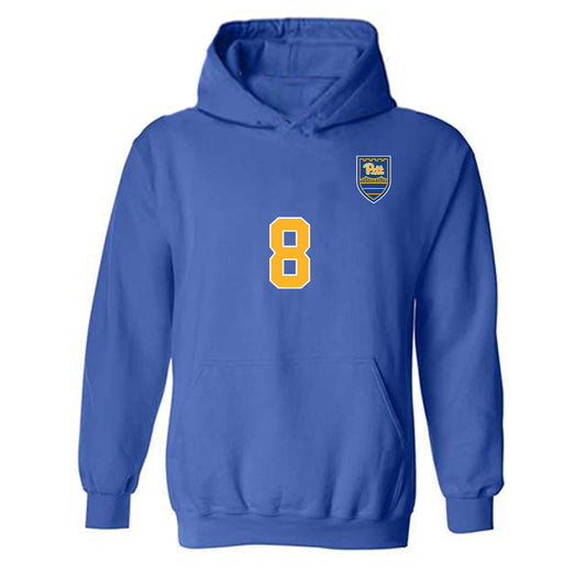 Pittsburgh - NCAA Women's Soccer : Lola Abraham - Replica Shersey Hooded Sweatshirt-0