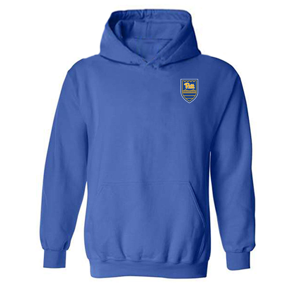 Pittsburgh - NCAA Men's Soccer : Ethan Pendleton - Replica Shersey Hooded Sweatshirt-0