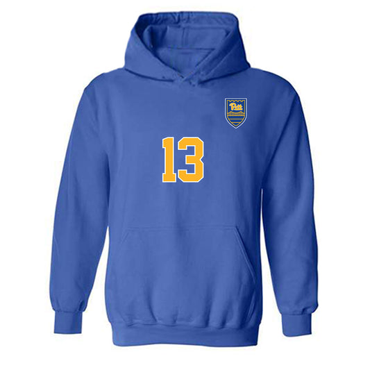 Pittsburgh - NCAA Men's Soccer : Joshua Hardin - Replica Shersey Hooded Sweatshirt-0
