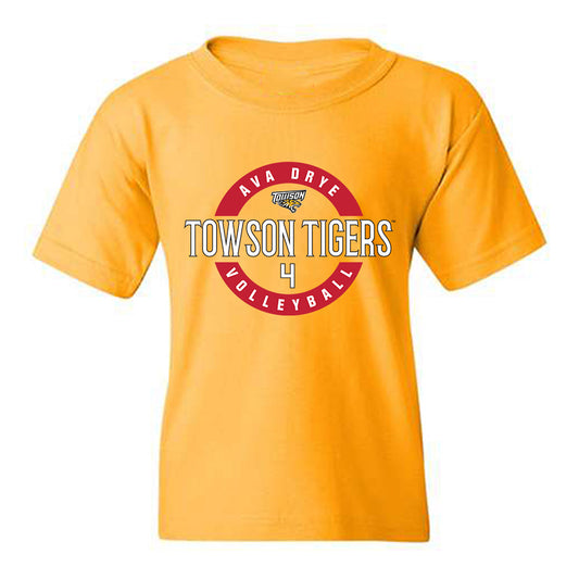 Towson - NCAA Women's Volleyball : Ava Drye - Classic Fashion Shersey Youth T-Shirt-0