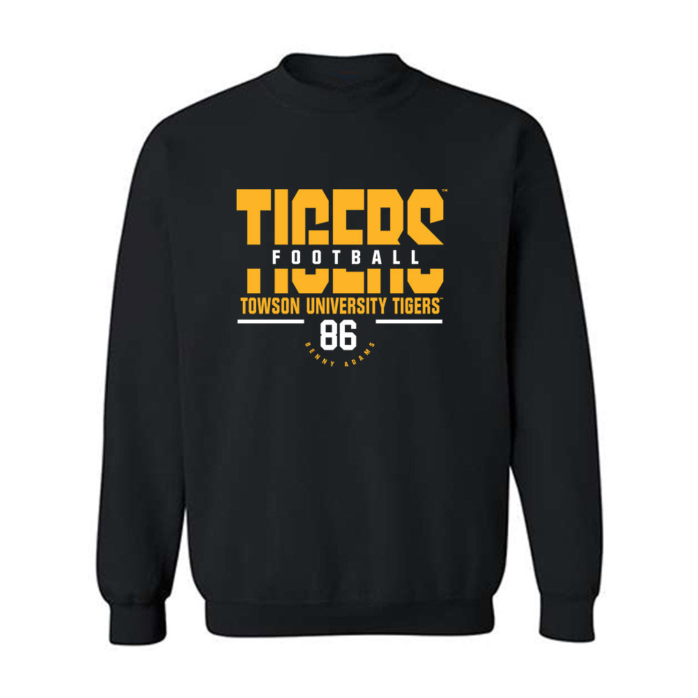 Towson - NCAA Football : Benny Adams - Classic Fashion Shersey Crewneck Sweatshirt-0
