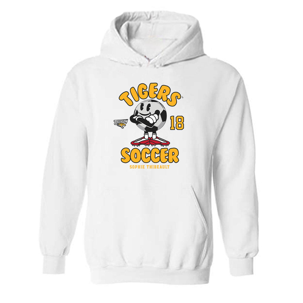 Towson - NCAA Women's Soccer : Sophie Thibeault - Fashion Shersey Hooded Sweatshirt-0