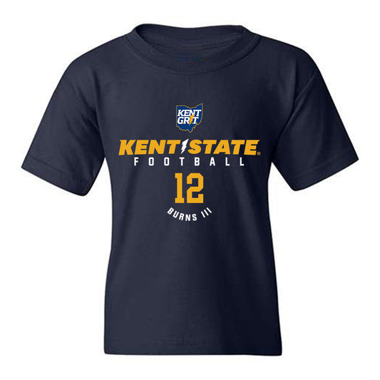 Kent State - NCAA Football : Lionel Burns III - Classic Fashion Shersey Youth T-Shirt-0