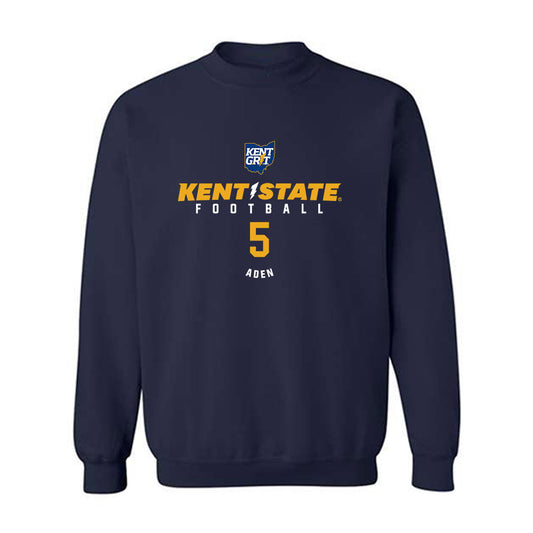 Kent State - NCAA Football : Thomas Aden - Classic Fashion Shersey Crewneck Sweatshirt-0