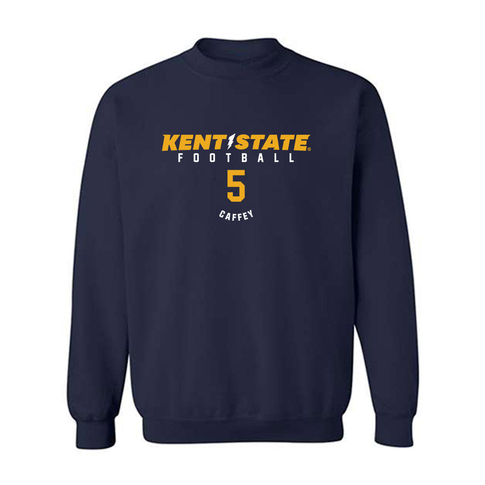 Kent State - NCAA Football : Jakorion Caffey - Classic Fashion Shersey Crewneck Sweatshirt-0