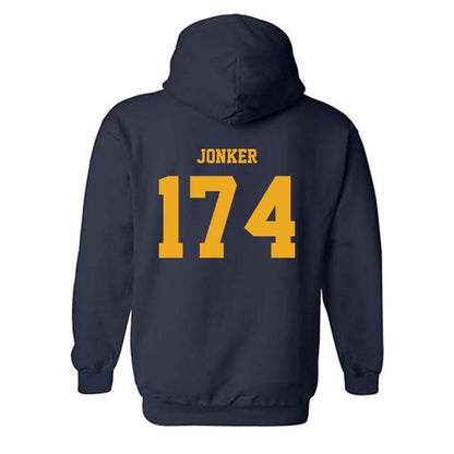 Kent State - NCAA Wrestling : Jake Jonker - Fashion Shersey Hooded Sweatshirt-1