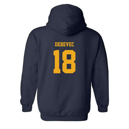 Kent State - NCAA Women's Volleyball : Abbey Debevec - Fashion Shersey Hooded Sweatshirt-1
