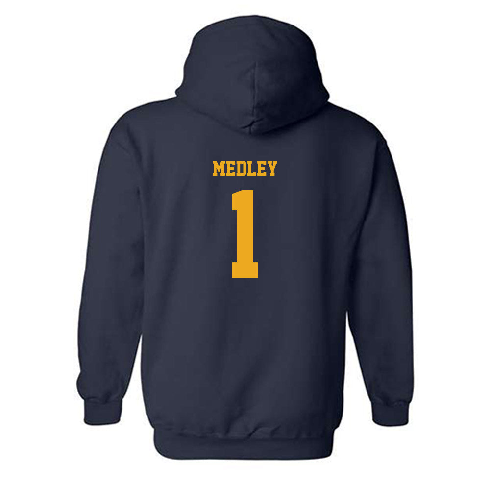 Kent State - NCAA Men's Basketball : Cian Medley - Fashion Shersey Hooded Sweatshirt-1