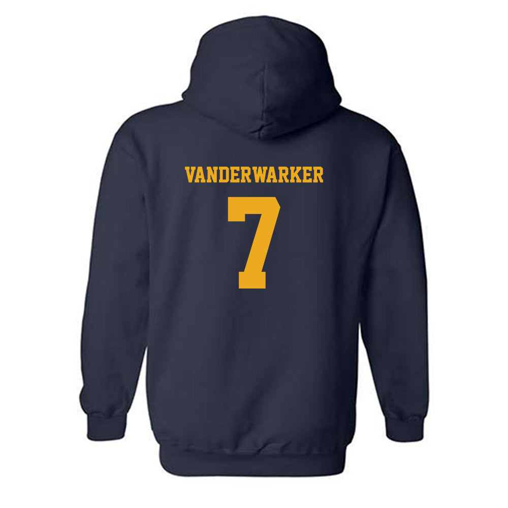 Kent State - NCAA Men's Basketball : Landon Vanderwarker - Fashion Shersey Hooded Sweatshirt-1