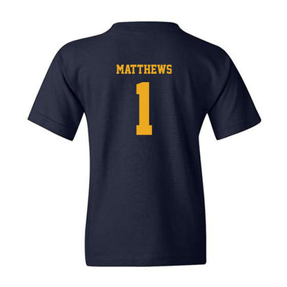 Kent State - NCAA Baseball : Luke Matthews - Fashion Shersey Youth T-Shirt-1