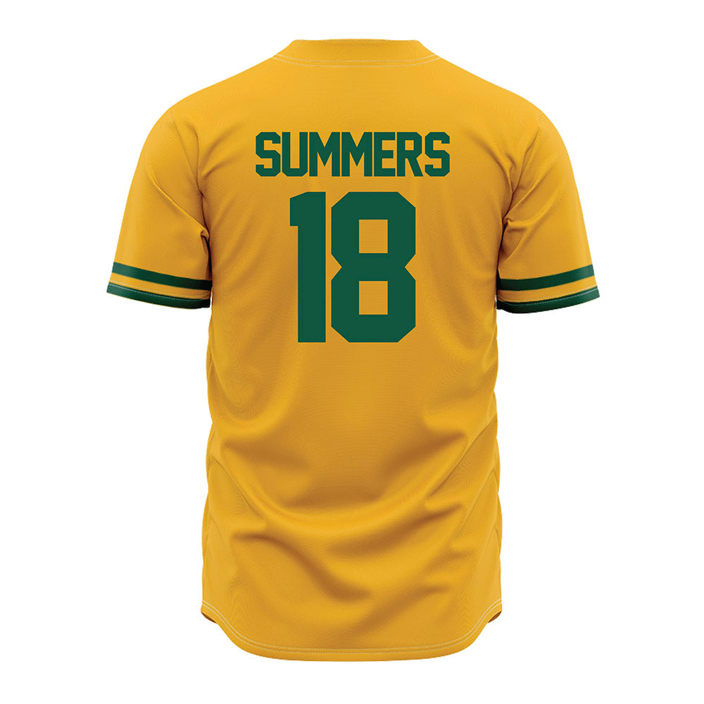 William & Mary - NCAA Baseball : Justin Summers - Gold Jersey-1