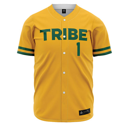 William & Mary - NCAA Baseball : Jackson Woolwine - Gold Jersey-0