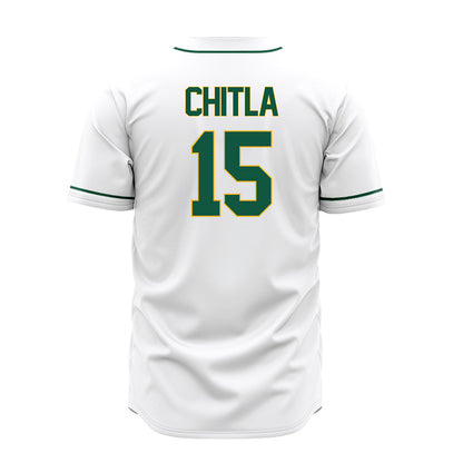 William & Mary - NCAA Baseball : Joey Chitla - White Jersey-1
