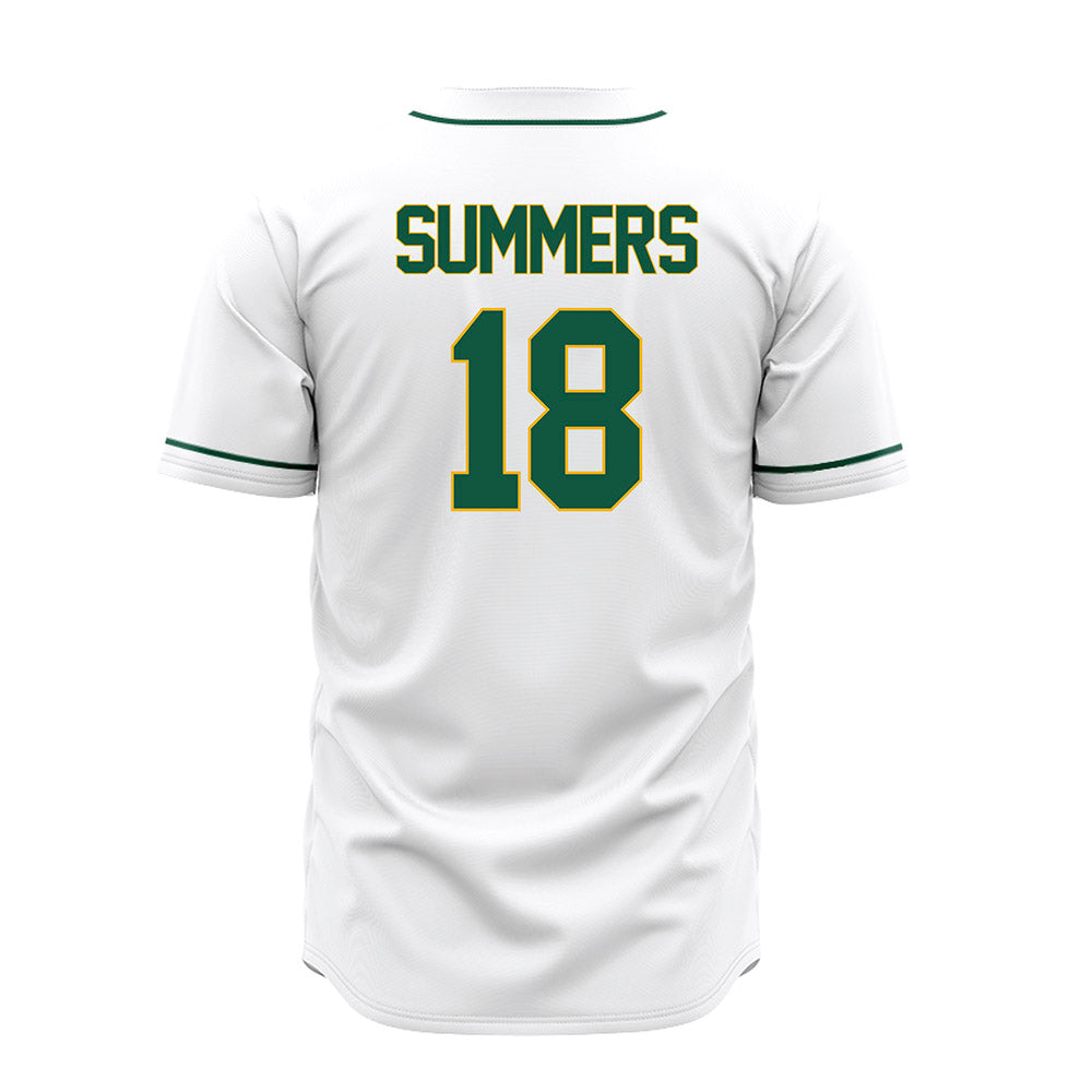 William & Mary - NCAA Baseball : Justin Summers - White Jersey-1