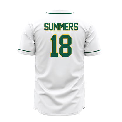 William & Mary - NCAA Baseball : Justin Summers - White Jersey-1