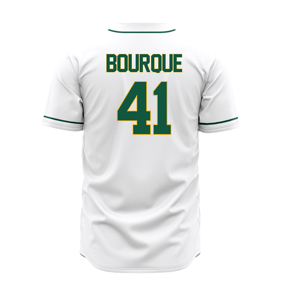 William & Mary - NCAA Baseball : Tom Bourque - White Jersey-1