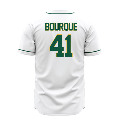 William & Mary - NCAA Baseball : Tom Bourque - White Jersey-1