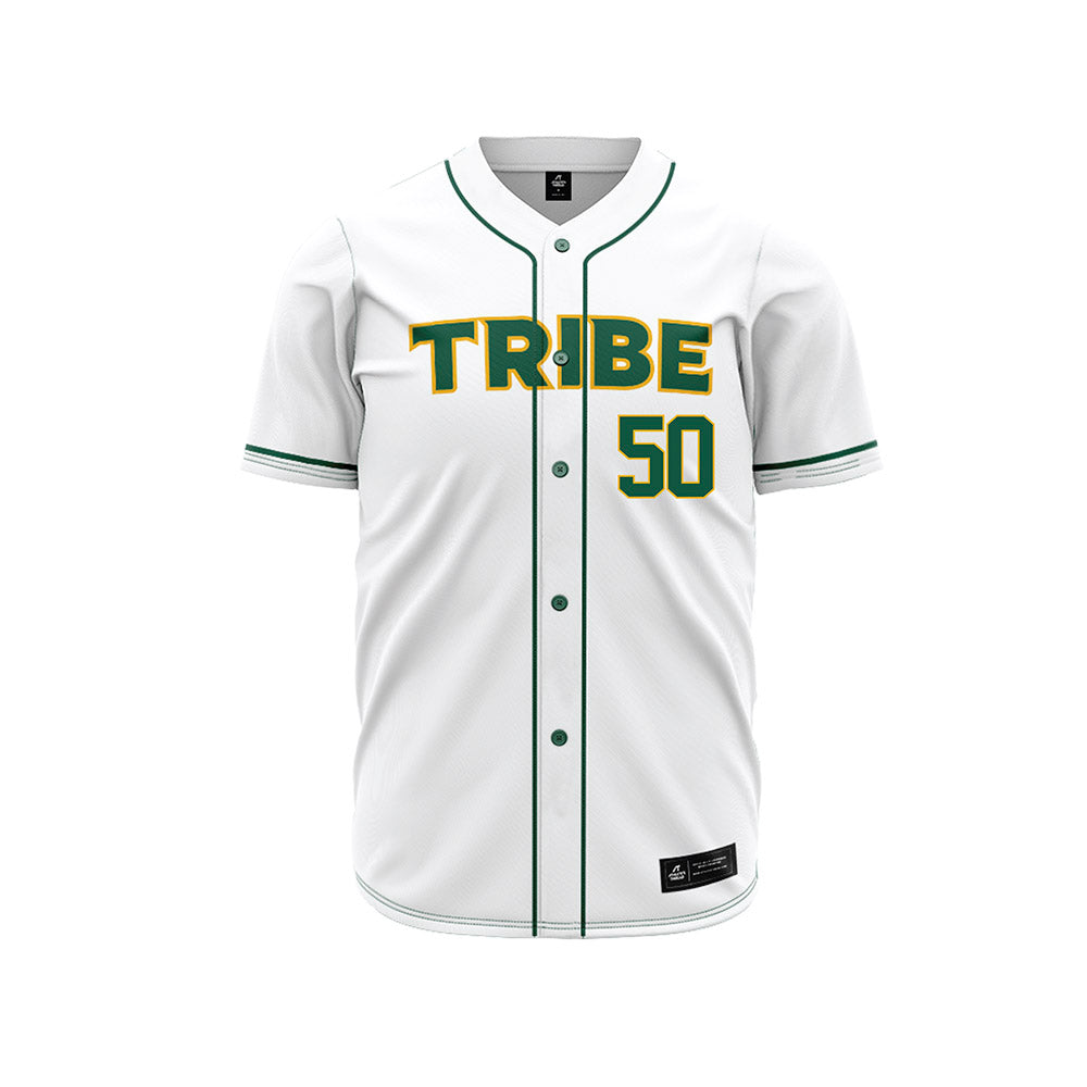 William & Mary - NCAA Baseball : Blake Moore - White Jersey-0