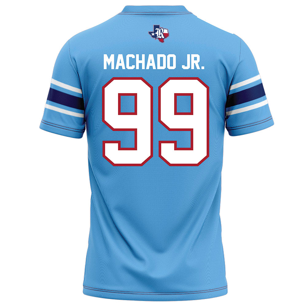 Rice - NCAA Football : Jesus Machado Jr. - Light Blue Football Jersey-1