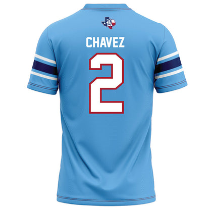 Rice - NCAA Football : Jo Chavez - Light Blue Football Jersey-1