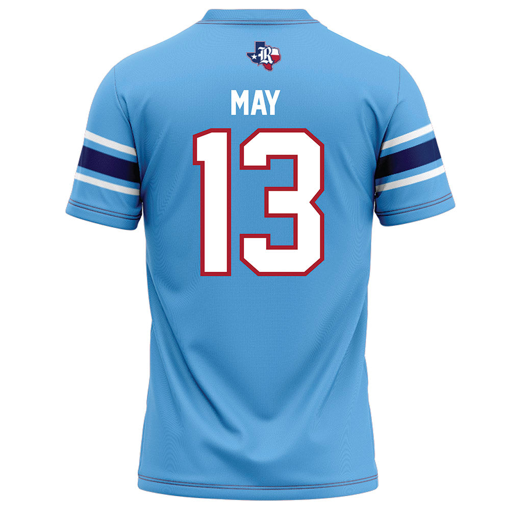 Rice - NCAA Football : Tariq May - Light Blue Football Jersey-1