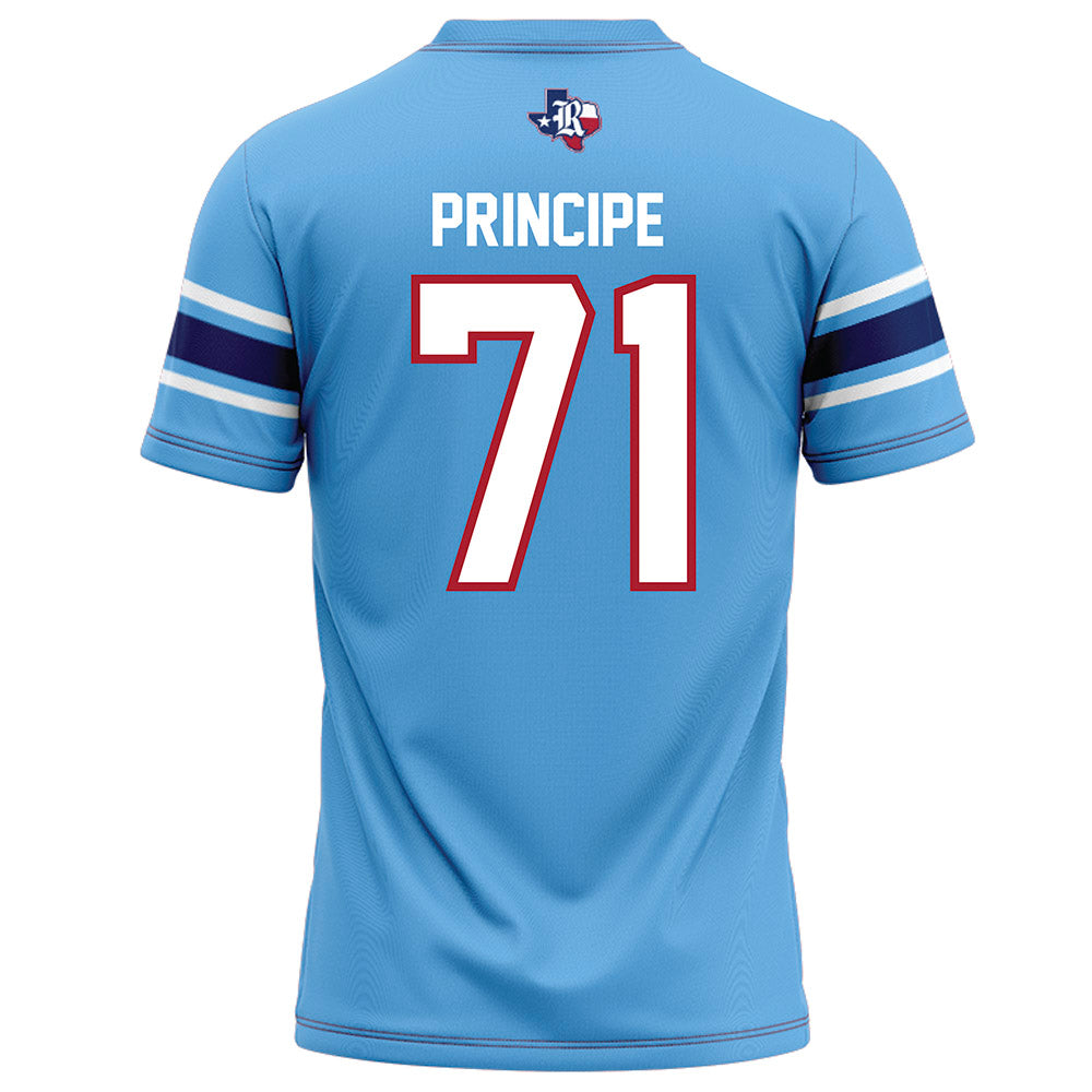 Rice - NCAA Football : Cole Principe - Light Blue Football Jersey-1