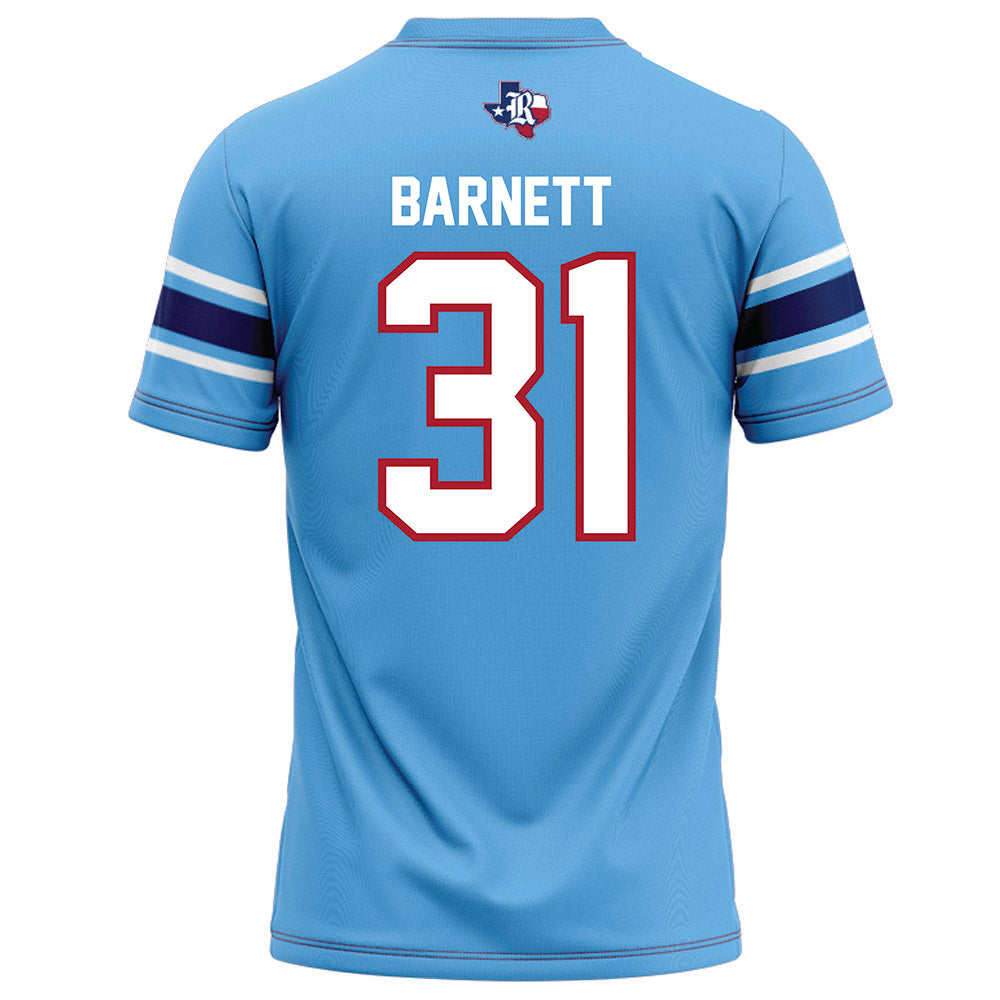 Rice - NCAA Football : Micah Barnett - Light Blue Football Jersey-1