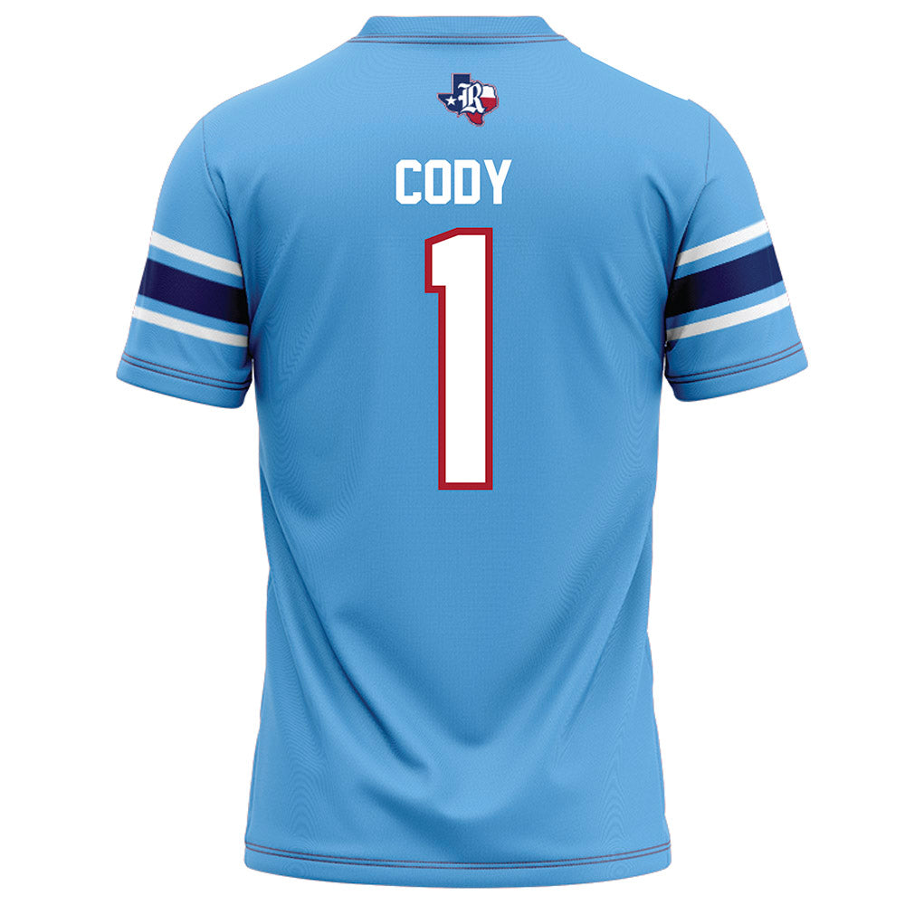 Rice - NCAA Football : Zach Cody - Light Blue Football Jersey-1