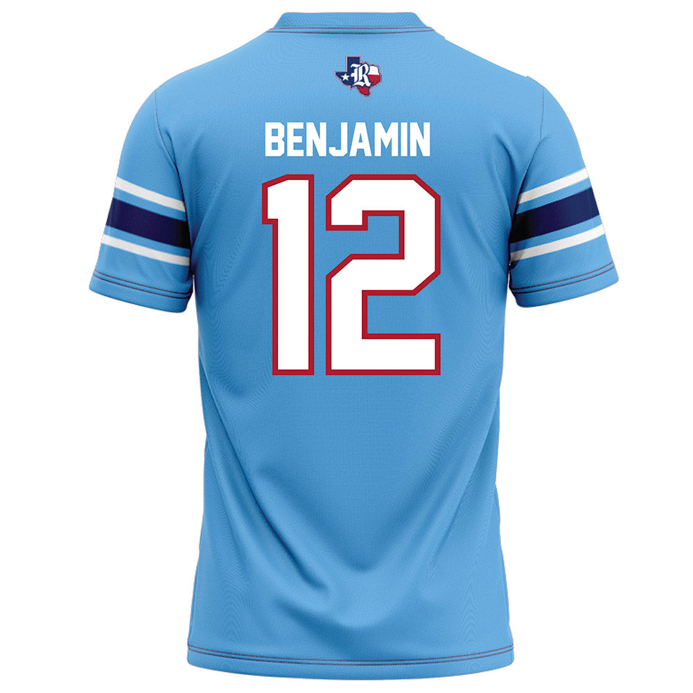 Rice - NCAA Football : Jamir Benjamin - Light Blue Football Jersey-1