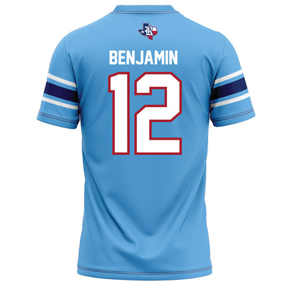 Rice - NCAA Football : Jamir Benjamin - Light Blue Football Jersey-1