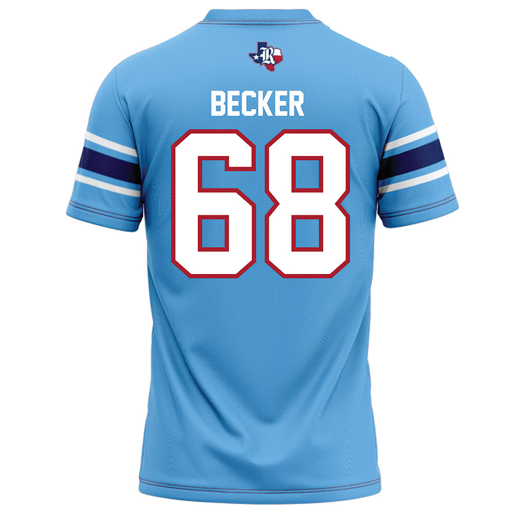 Rice - NCAA Football : Scott Becker - Light Blue Football Jersey-1