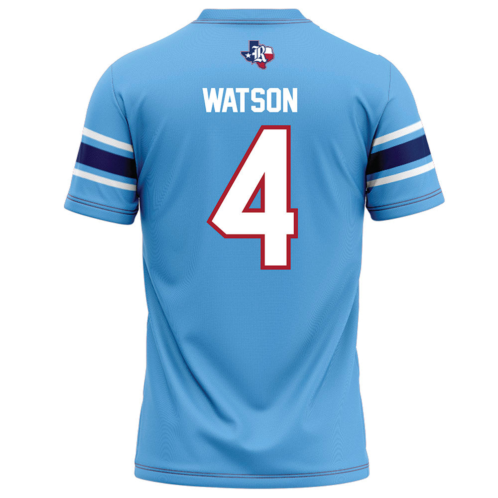 Rice - NCAA Football : Tariq Watson - Light Blue Football Jersey-1