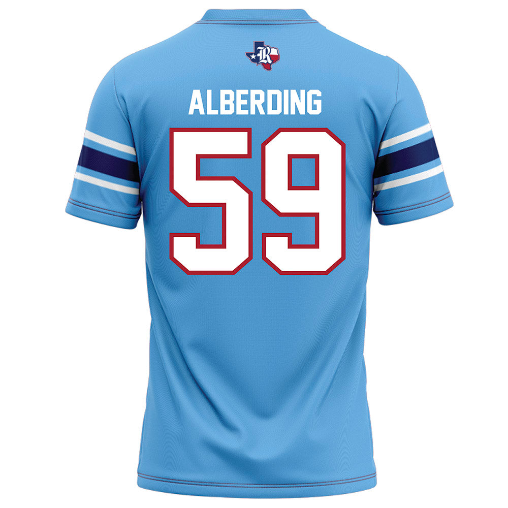 Rice - NCAA Football : Colter Alberding - Light Blue Football Jersey-1